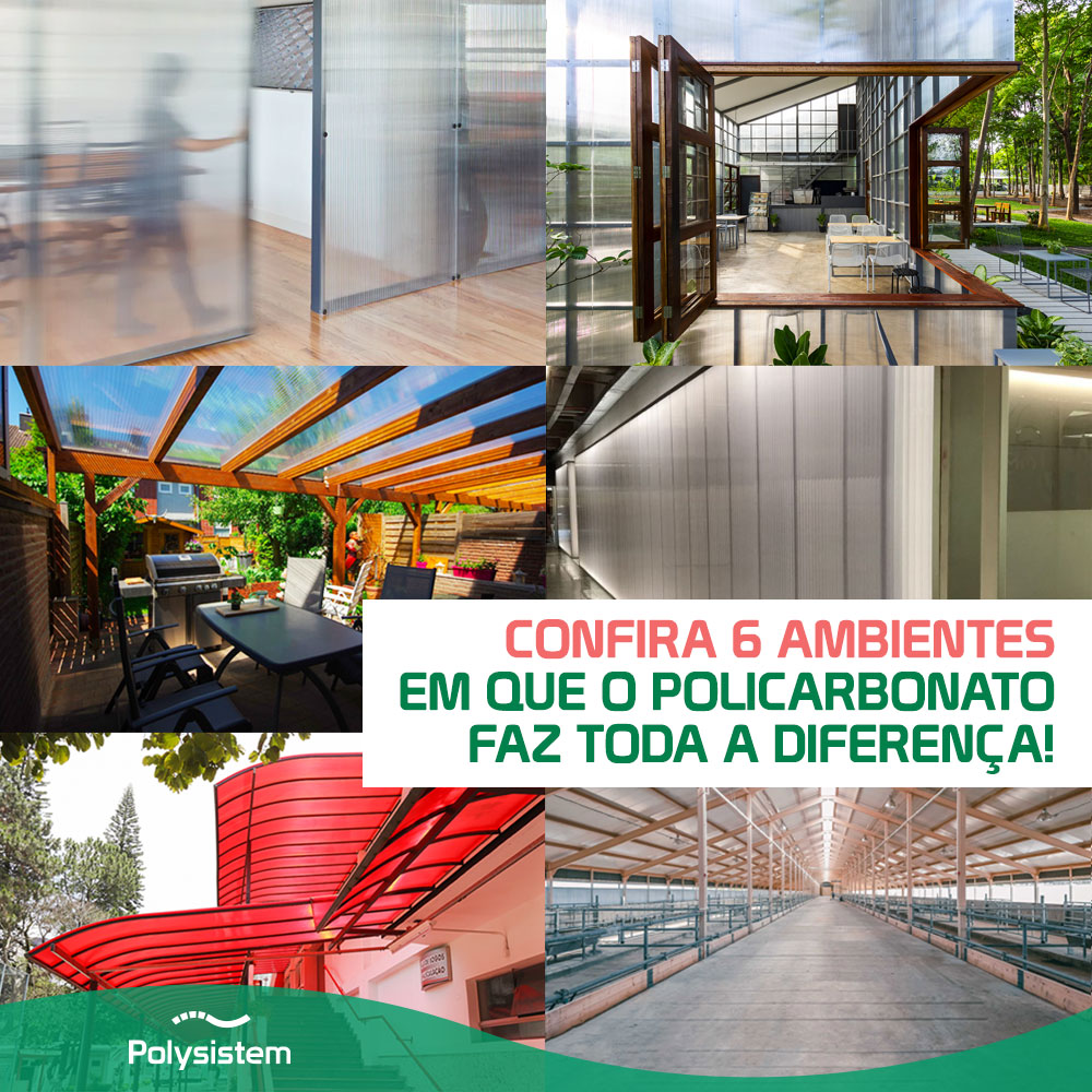 Você está visualizando atualmente Confira 6 ambientes em que o policarbonato faz toda a diferença!