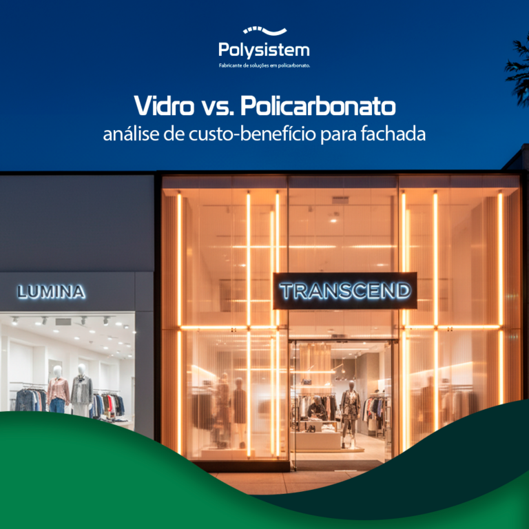 Leia mais sobre o artigo Vidro vs. Policarbonato: análise de custo-benefício para fachadas